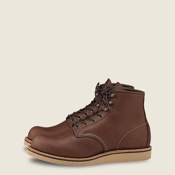 Red Wing Mens Rover - 6-inch Harness Leather - Heritage Boots Brown - 4026UCONR